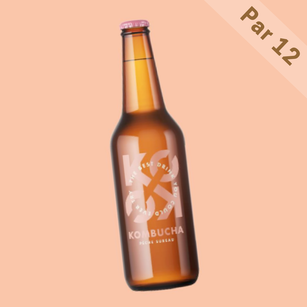 Pack de 12 Koko Kombucha peche sureau